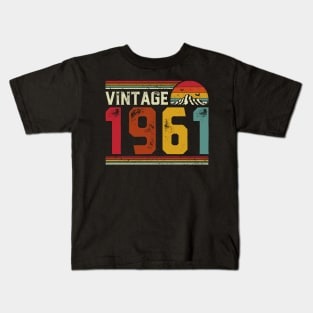 Vintage 1961 Birthday Gift Retro Style Kids T-Shirt